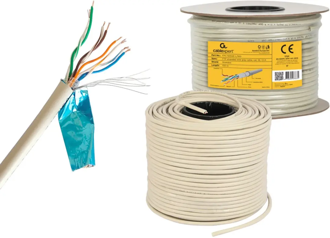 Cablexpert FTP Cat5E CCA Kabel 100m - Grijs