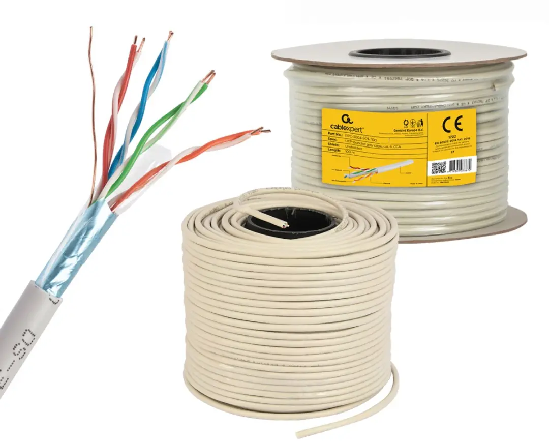 Cablexpert FTP Cat5E CCA Kabel 100m - Grijs