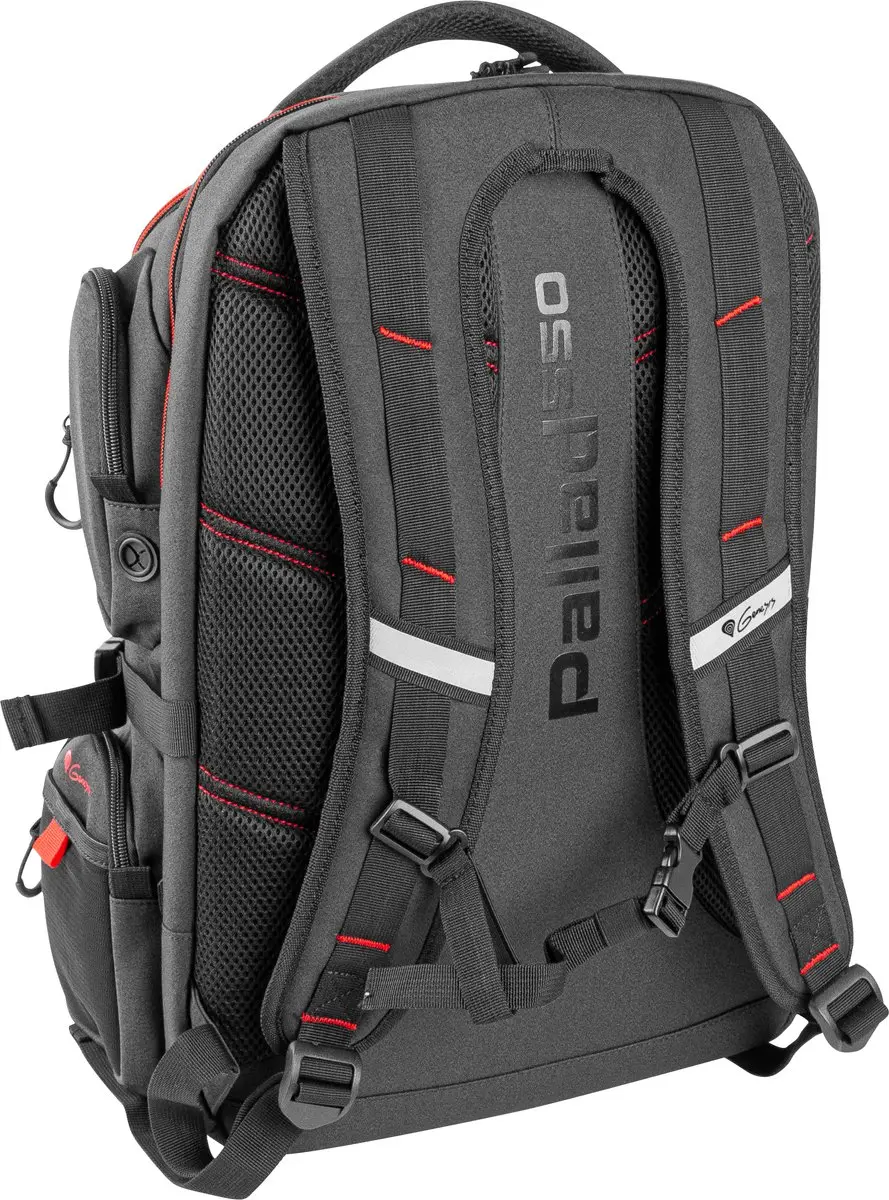 Genesis Pallad 550 Rugzak 17.3" - Zwart - afbeelding 2 van 6