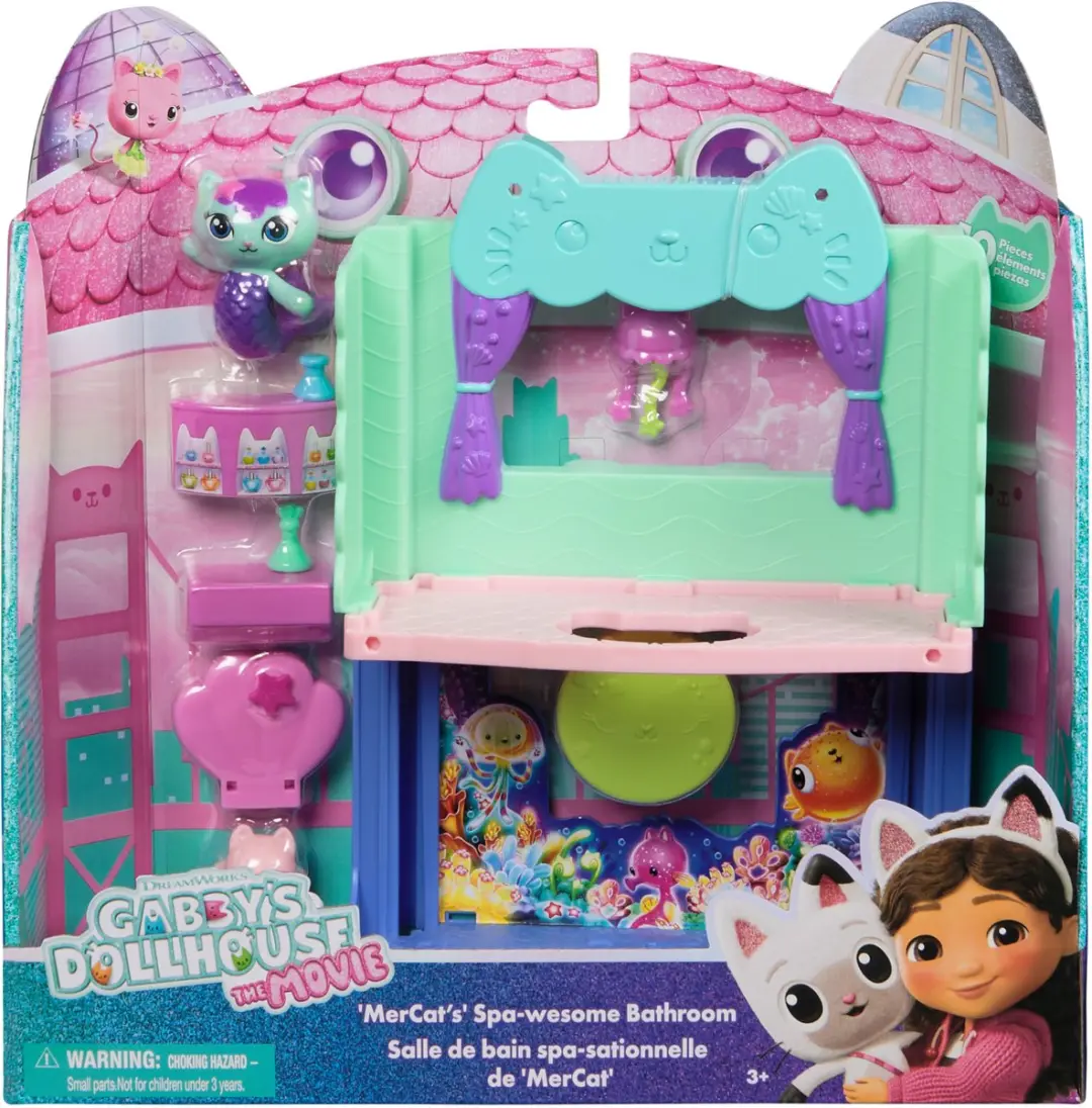 Gabby’s Poppenhuis De Film MerCat’s Spa Badkamer Speelset