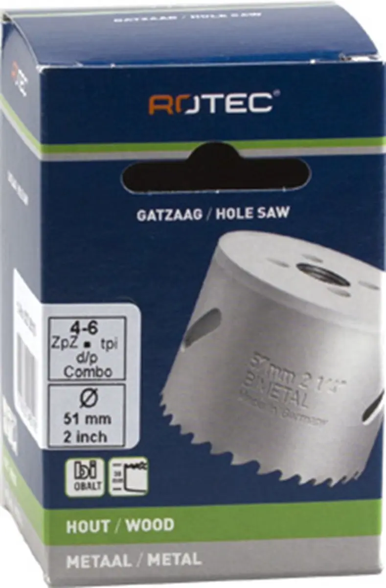 Rotec Cobalt 8% HSS Bi-Metaal Gatzaag 83mm