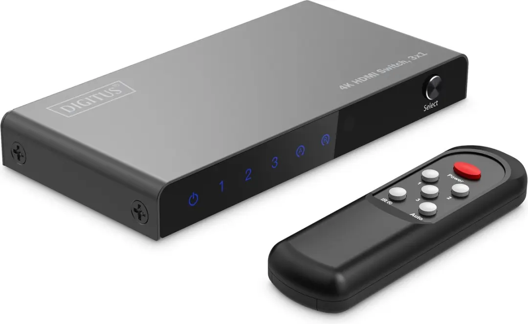 Digitus DS-55331 HDMI Switch 3x1 - Zwart