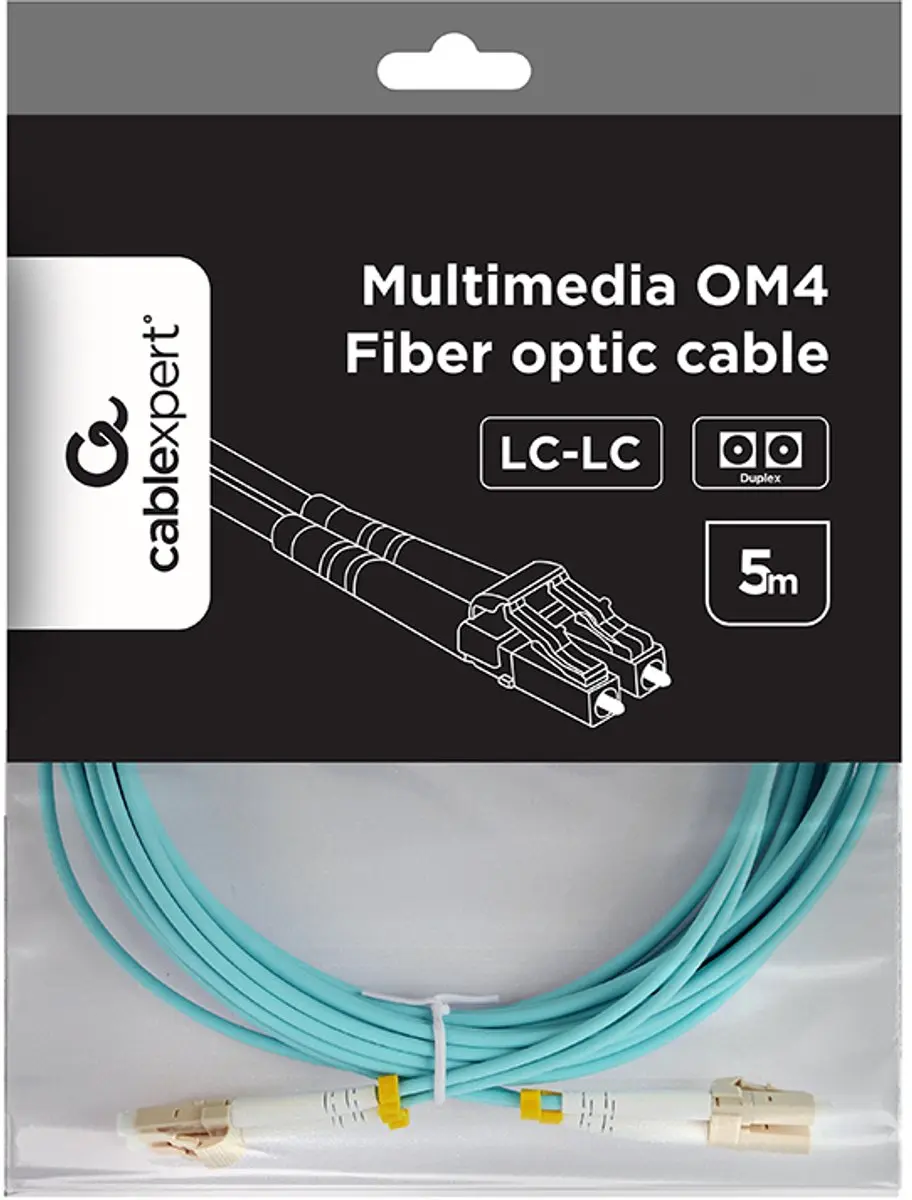 Cablexpert OM4 Glasvezelkabel LC/LC 5m - Turkoois