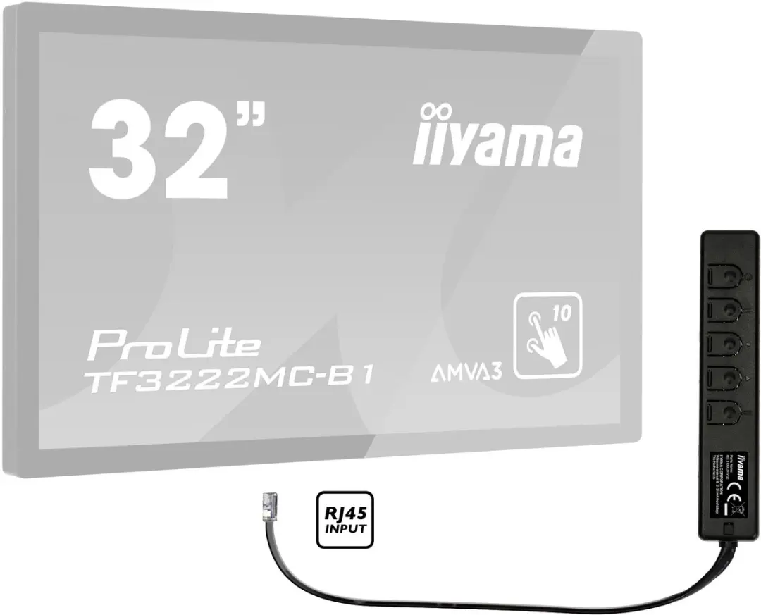 iiyama RC TOUCHV01 Afstandsbediening - Zwart