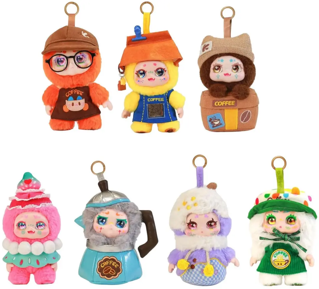 KIMMON Let's Cafe Blind Box Pluchen Verzamelfiguren 23cm KI556023 - Multikleur