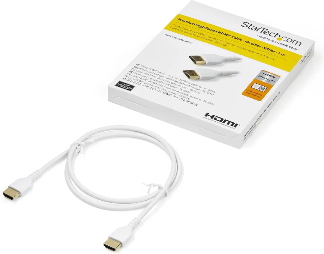 Startech HDMI Kabel RHDMM1MPW 4K Ultra HD 1m - Wit