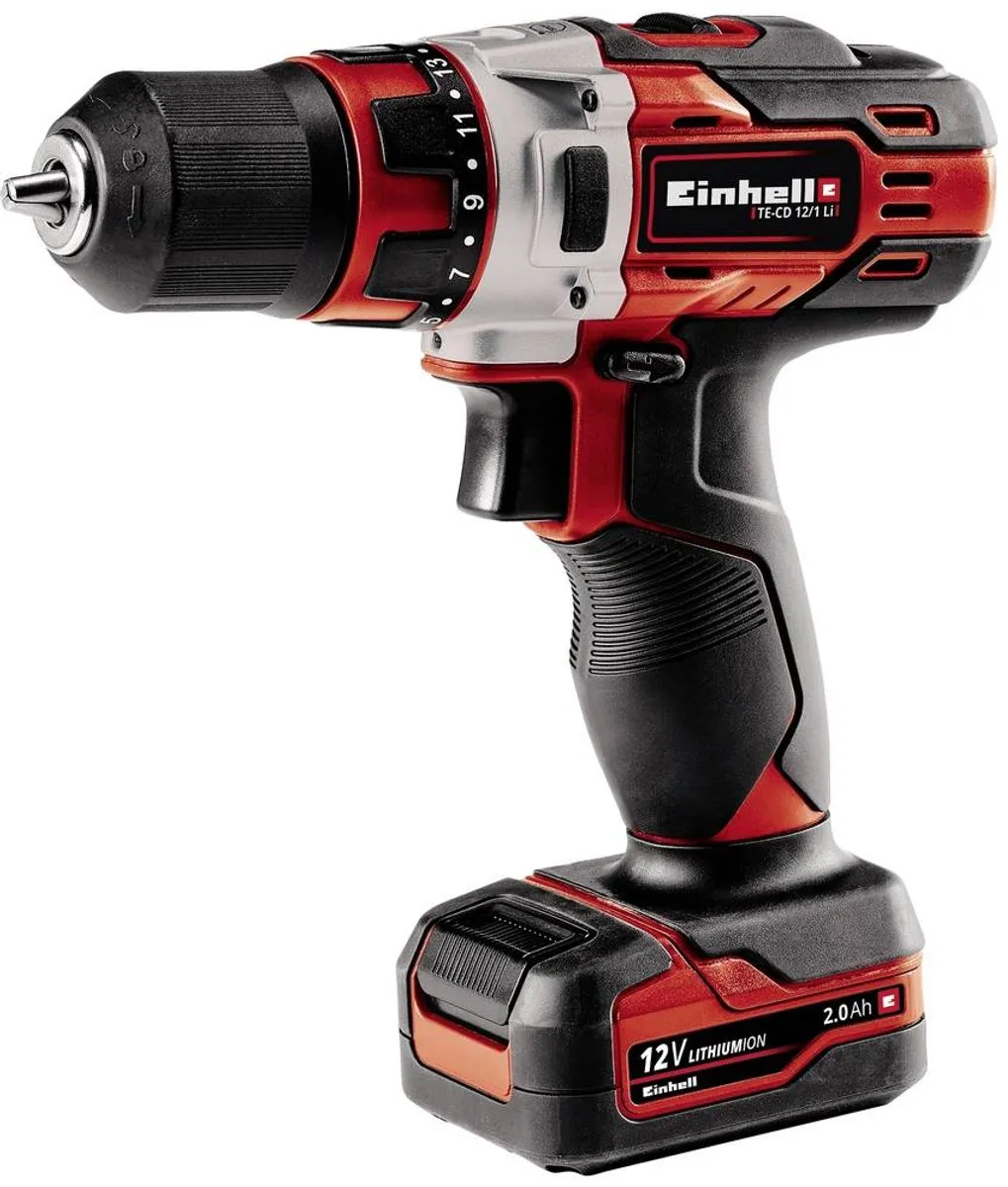 Einhell TE-CD 18/1 Li Accu Boor-/Schroefmachine - 12V - 30Nm - 2,0Ah