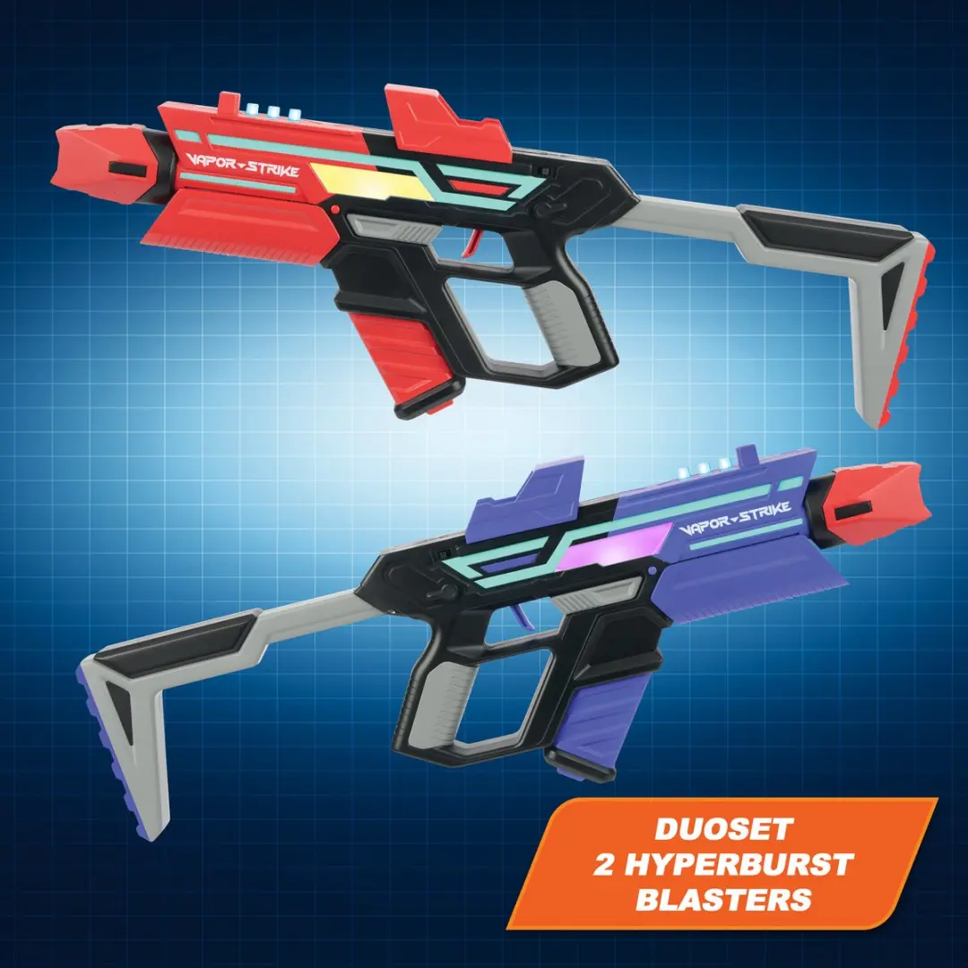 Vapor Strike Hyperburst Blasters WW1118 Battle Lasergame Duoset - Rood/Blauw