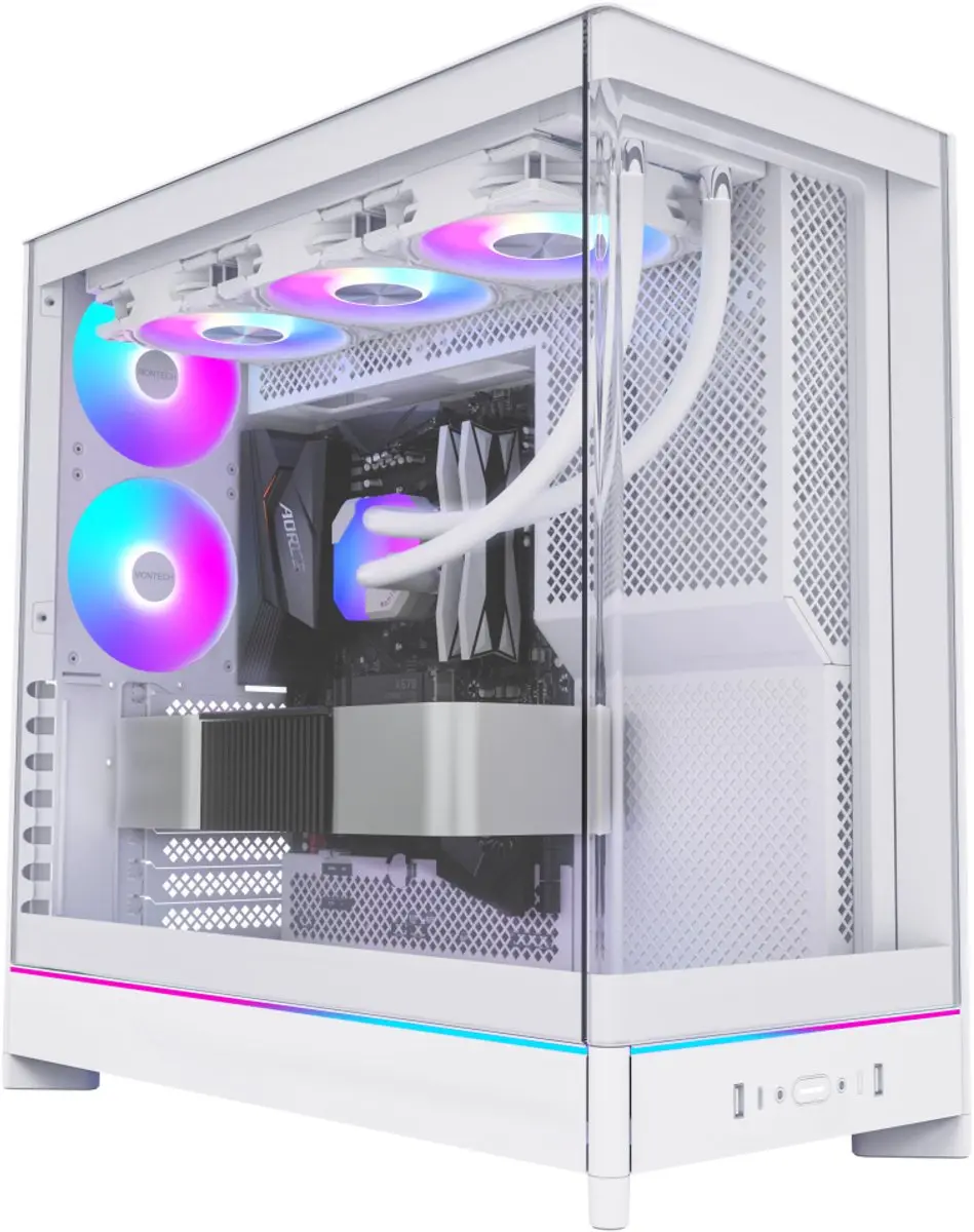 Montech HS02 PRO Midi Tower - Wit