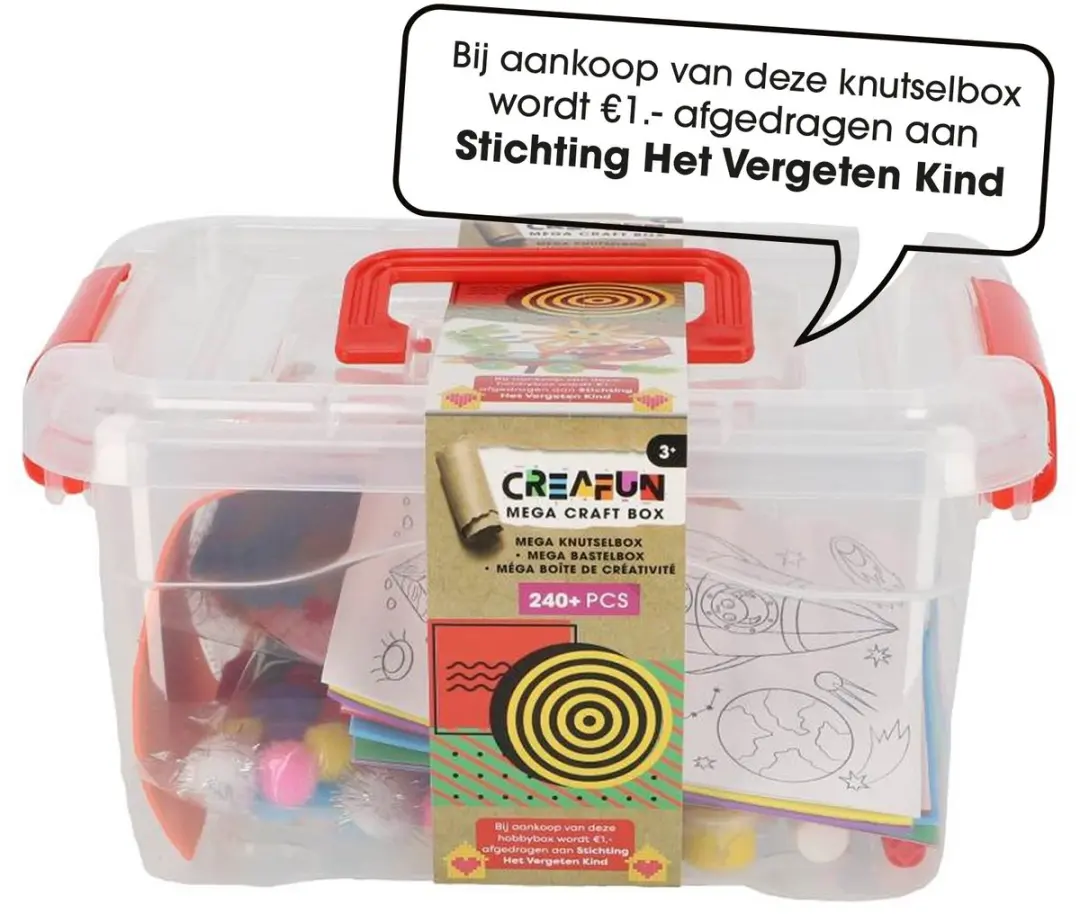 Creafun Knutselbox Mega Compleet 240-delig Meerkleurig