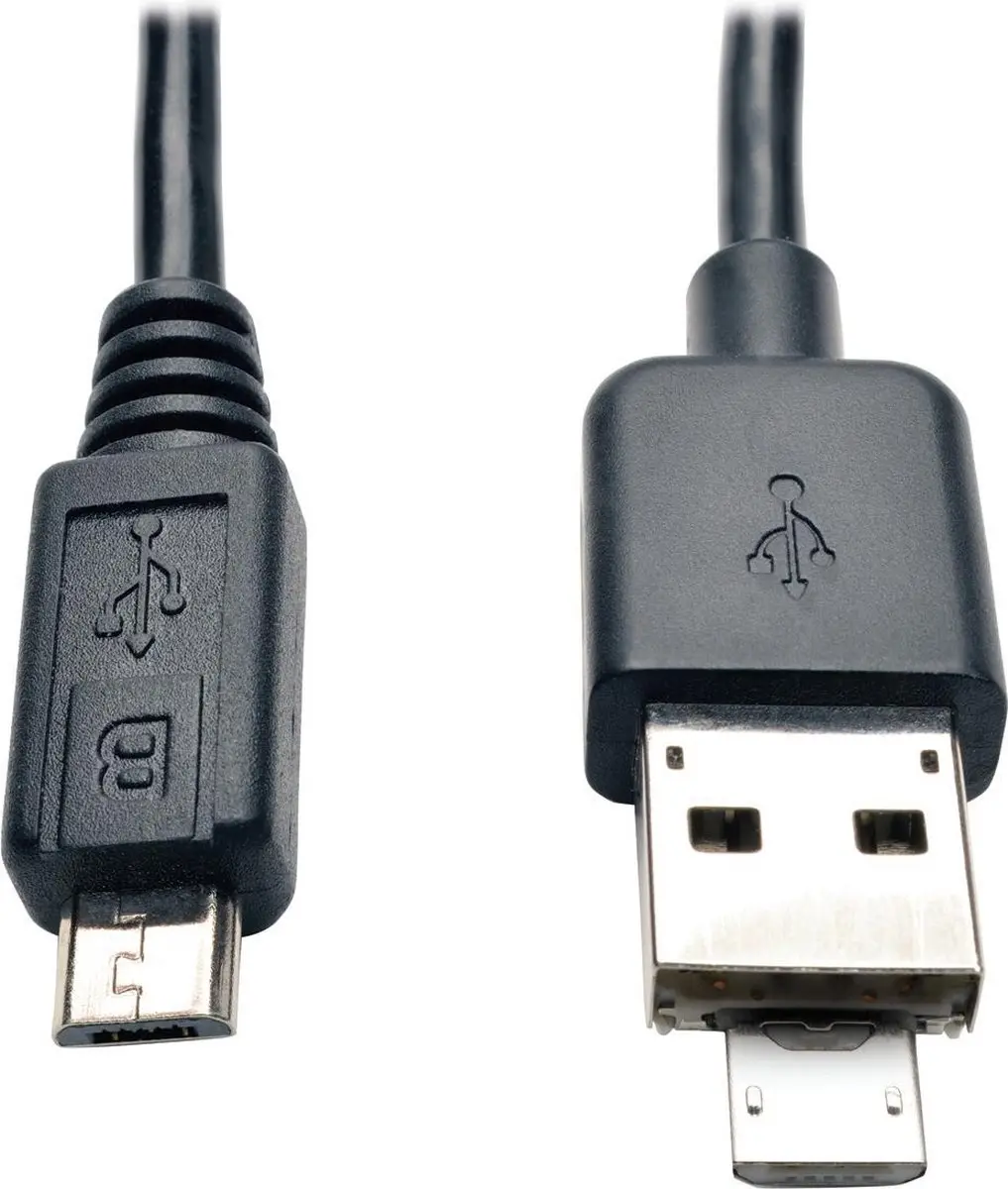 Tripp Lite U050-07N-OTG USB-kabel 0,17m - Zwart