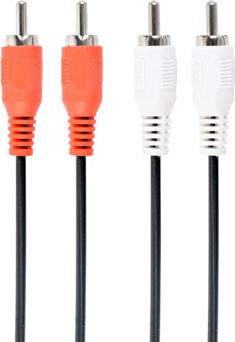 Cablexpert CCA-2R2R-6 Audiokabel 1,8m - 2xRCA - Zwart/Rood/Wit