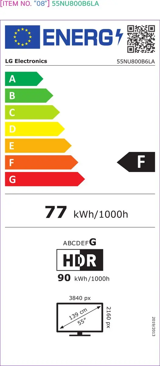 LG 65NU800B6LA.AEUQ 65 inch TV - Zwart