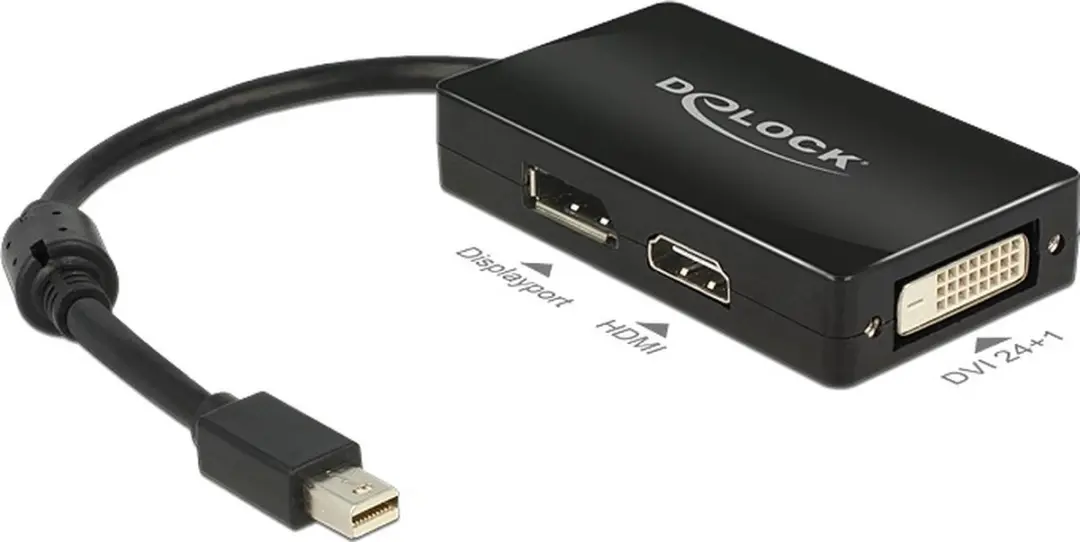 Delock Mini DisplayPort 1.1a naar HDMI/DVI/DisplayPort Adapter