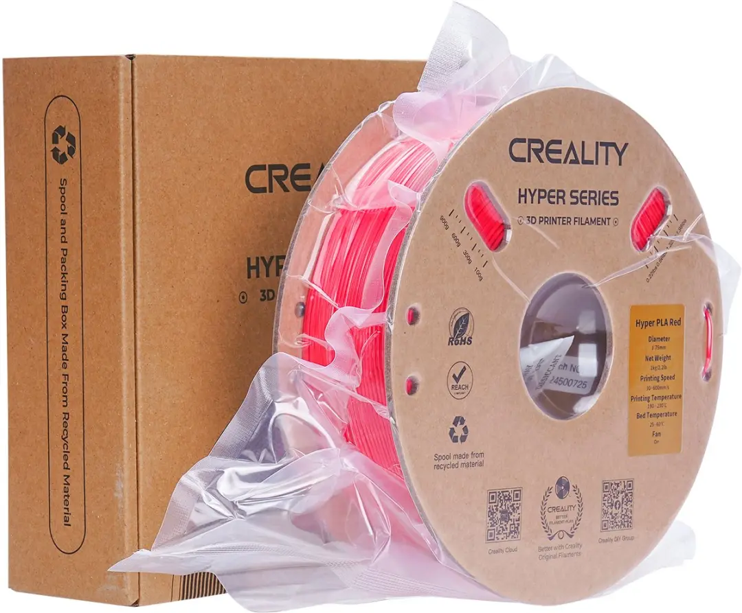 Creality Hyper PLA 3D-Printer Filament 1,75mm 1kg - Rood