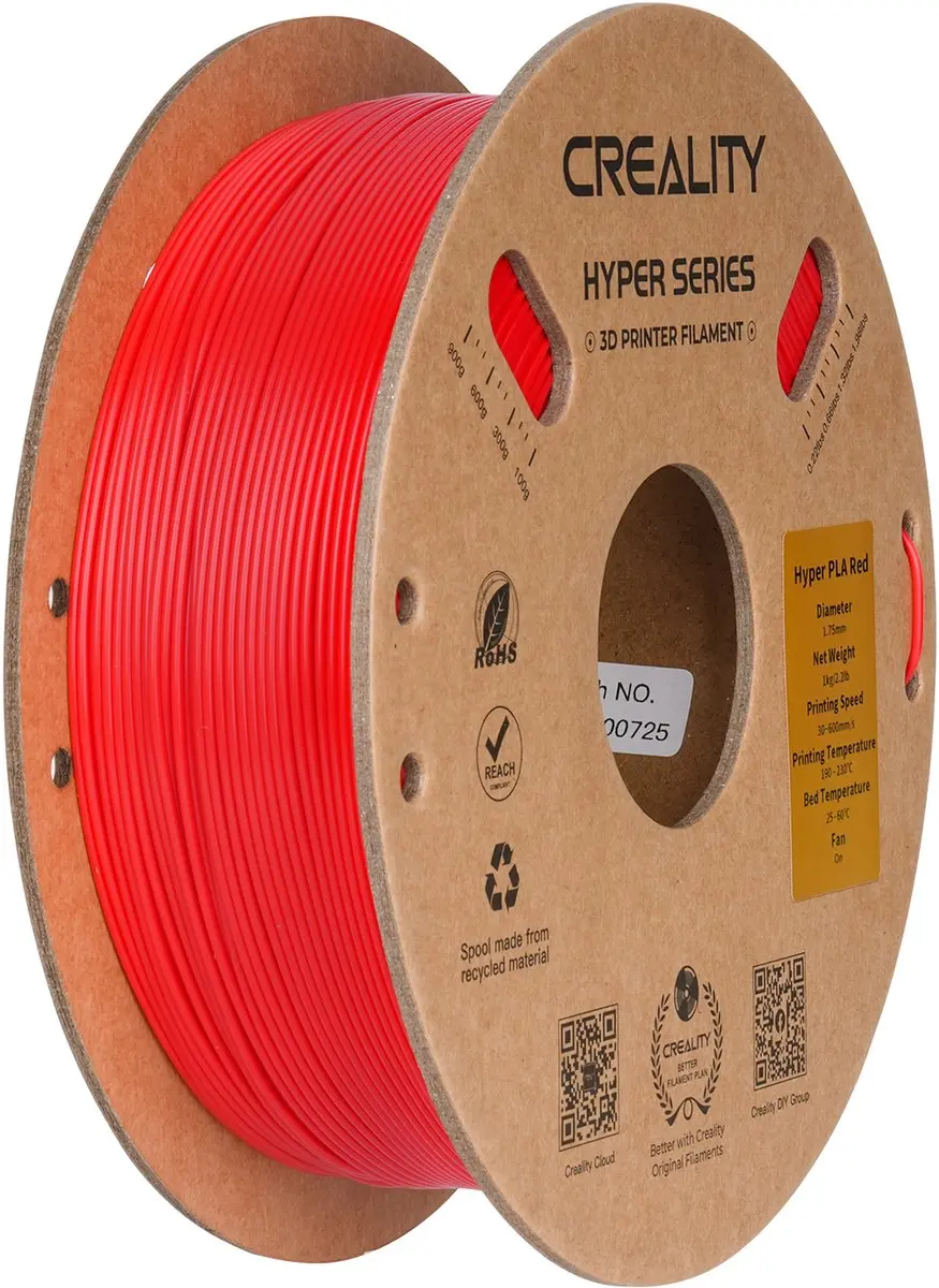 Creality Hyper PLA 3D-Printer Filament 1,75mm 1kg - Rood