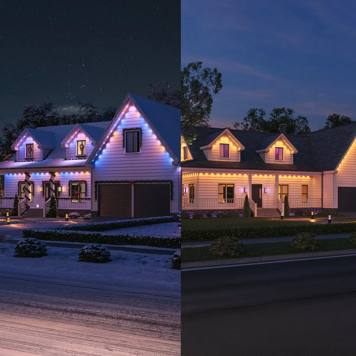 Philips Hue Festavia permanent - Witte snoer 18 m met 32 lampen - Wit en gekleurd licht met kleurverloop - Tot 50 lumen per lamp