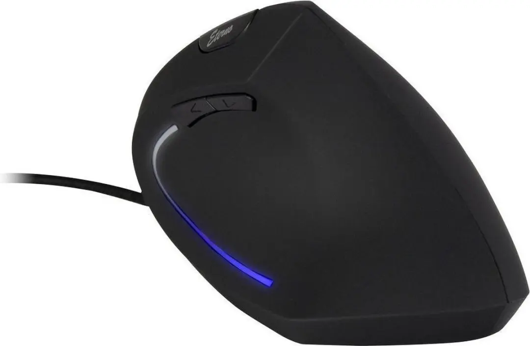 Intertech KM-206WR Muis - 2400 DPI - Rechtshandig - Zwart/Blauw