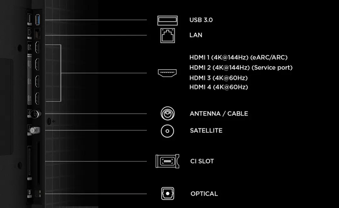 TCL 55MQLED75L 4K Smart TV - 139,7 cm (55") - Zwart
