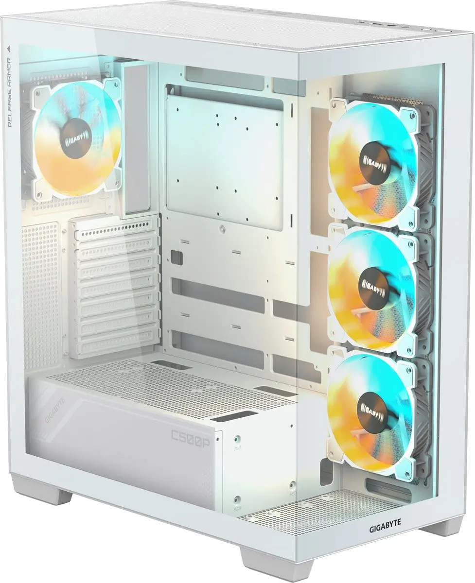 Gigabyte C500 Panoramic Stealth Midi Tower GB-C500PI ST - Wit