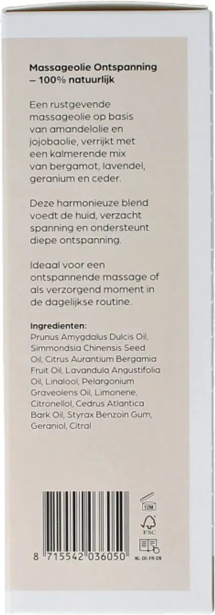 Volatile Massageolie Ontspanning 100ml