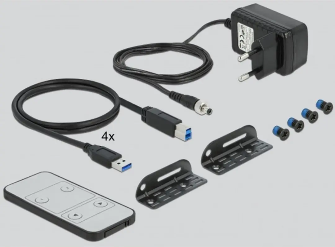 Delock HDMI KVM-switch 4K 60Hz 11483 - Zwart