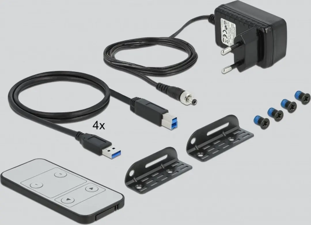 Delock HDMI KVM-switch 4K 60Hz 11483 - Zwart