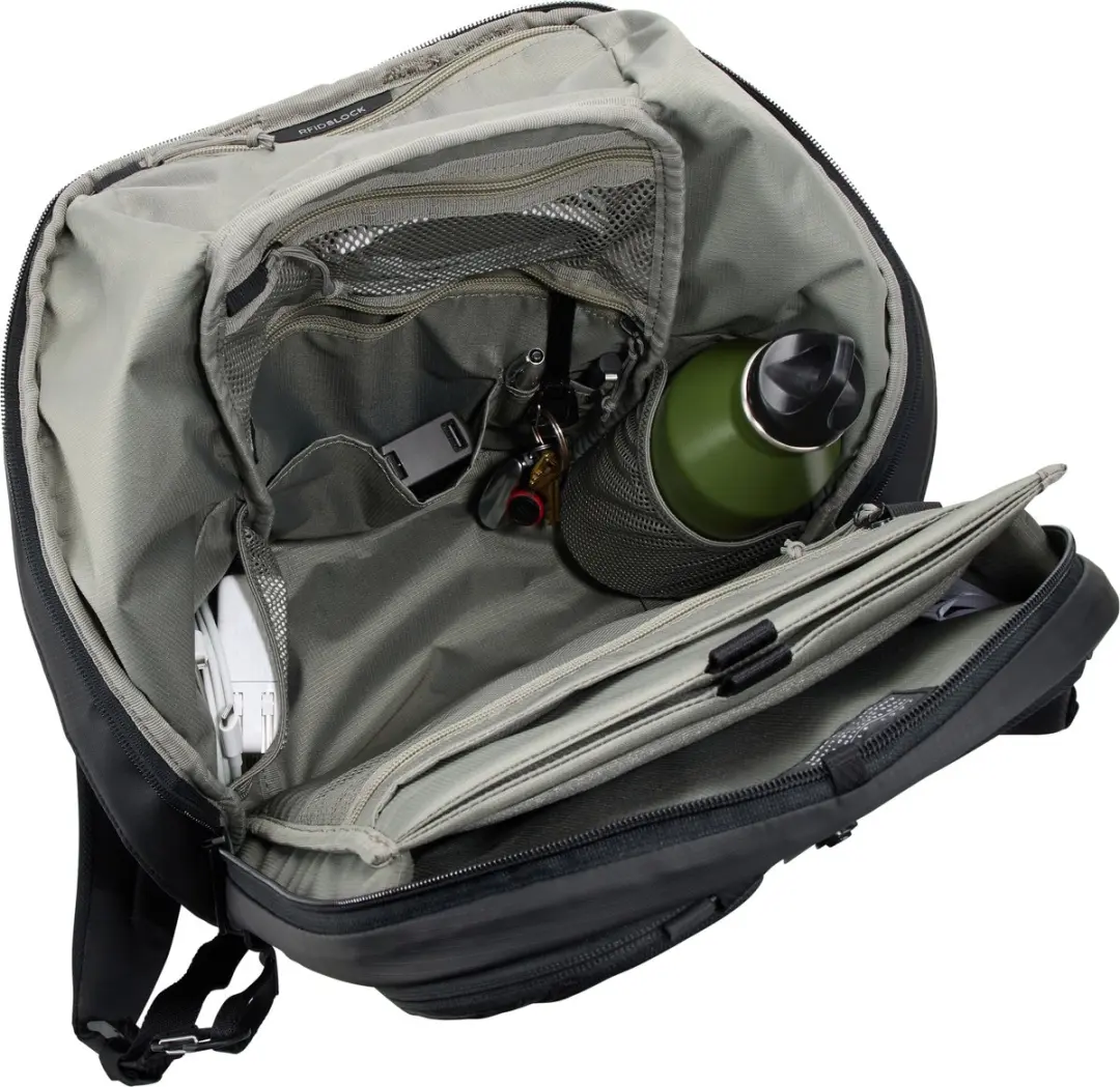 Thule Tact Backpack 21L Rugzak - 15.6 inch Laptopvak - 14 Vakken - Zwart - afbeelding 2 van 6