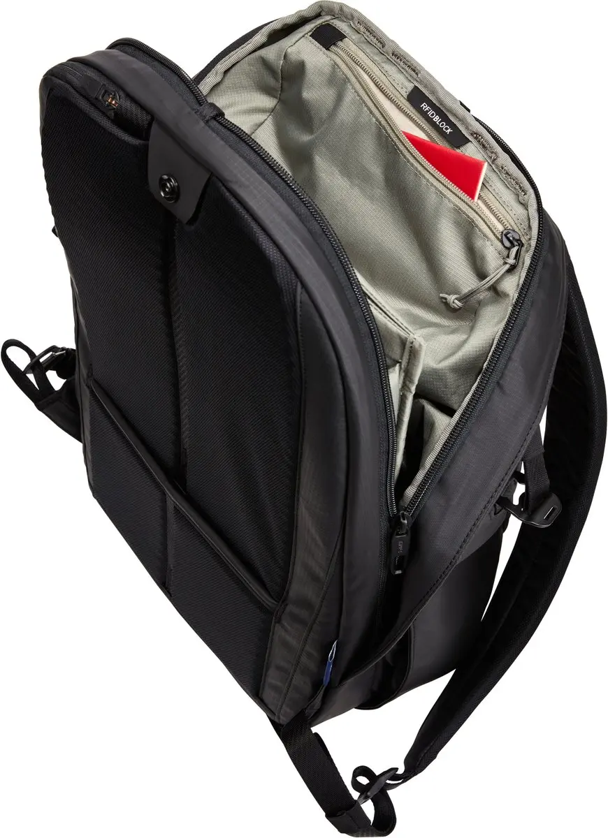 Thule Tact Backpack 21L Rugzak - 15.6 inch Laptopvak - 14 Vakken - Zwart - afbeelding 3 van 6