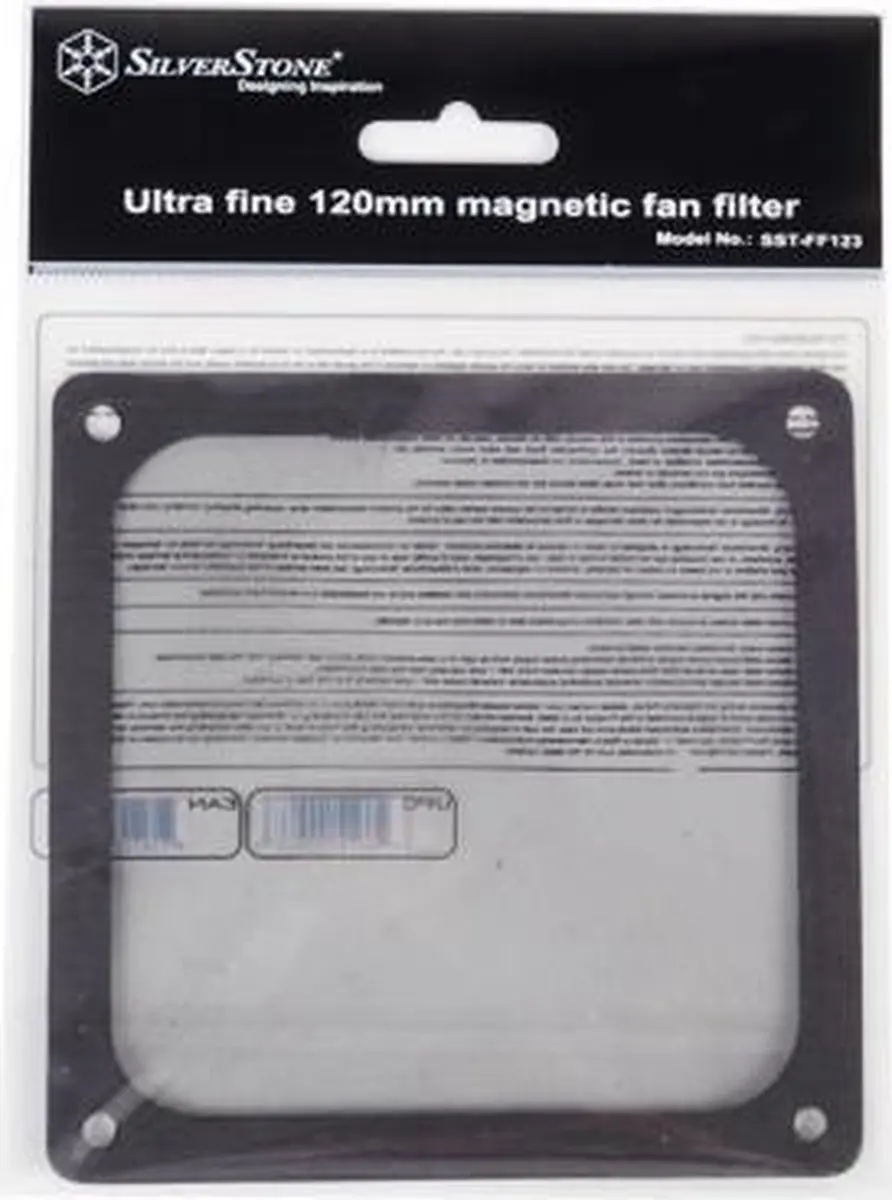 SilverStone FF123 Beschermhoes - Zwart