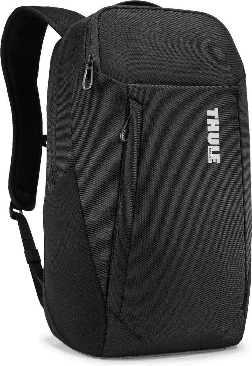 Thule Accent Recycled Backpack 20L - 12 inch Laptopvak - 4 Vakken - Zwart