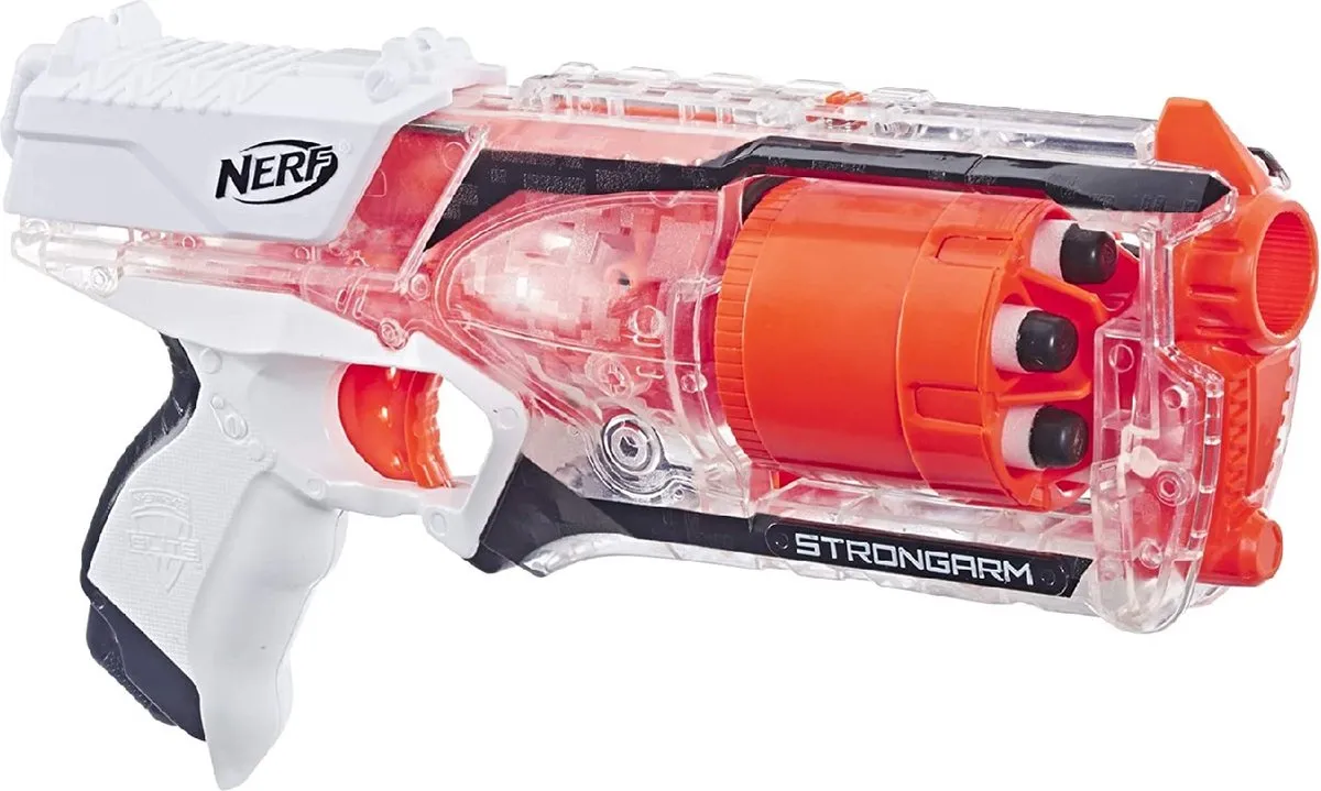 Nerf N-Strike Elite Strongarm E5753 - Transparant/Wit