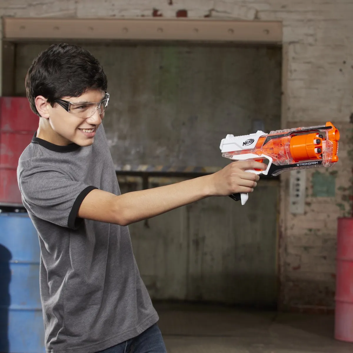 Nerf N-Strike Elite Strongarm E5753 - Transparant/Wit