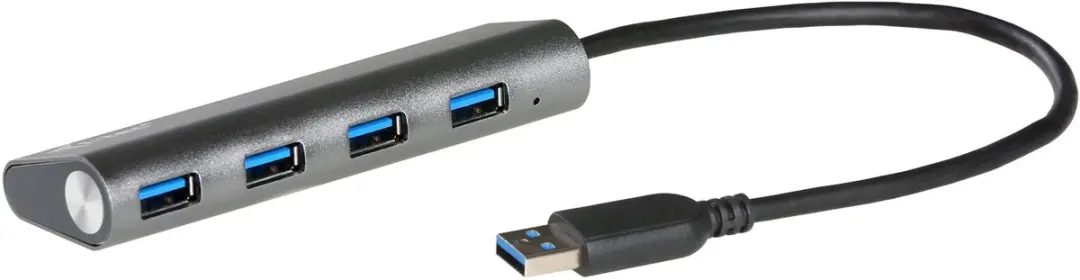 I-tec U3HUB448 USB Hub 4 Poorten - Grijs