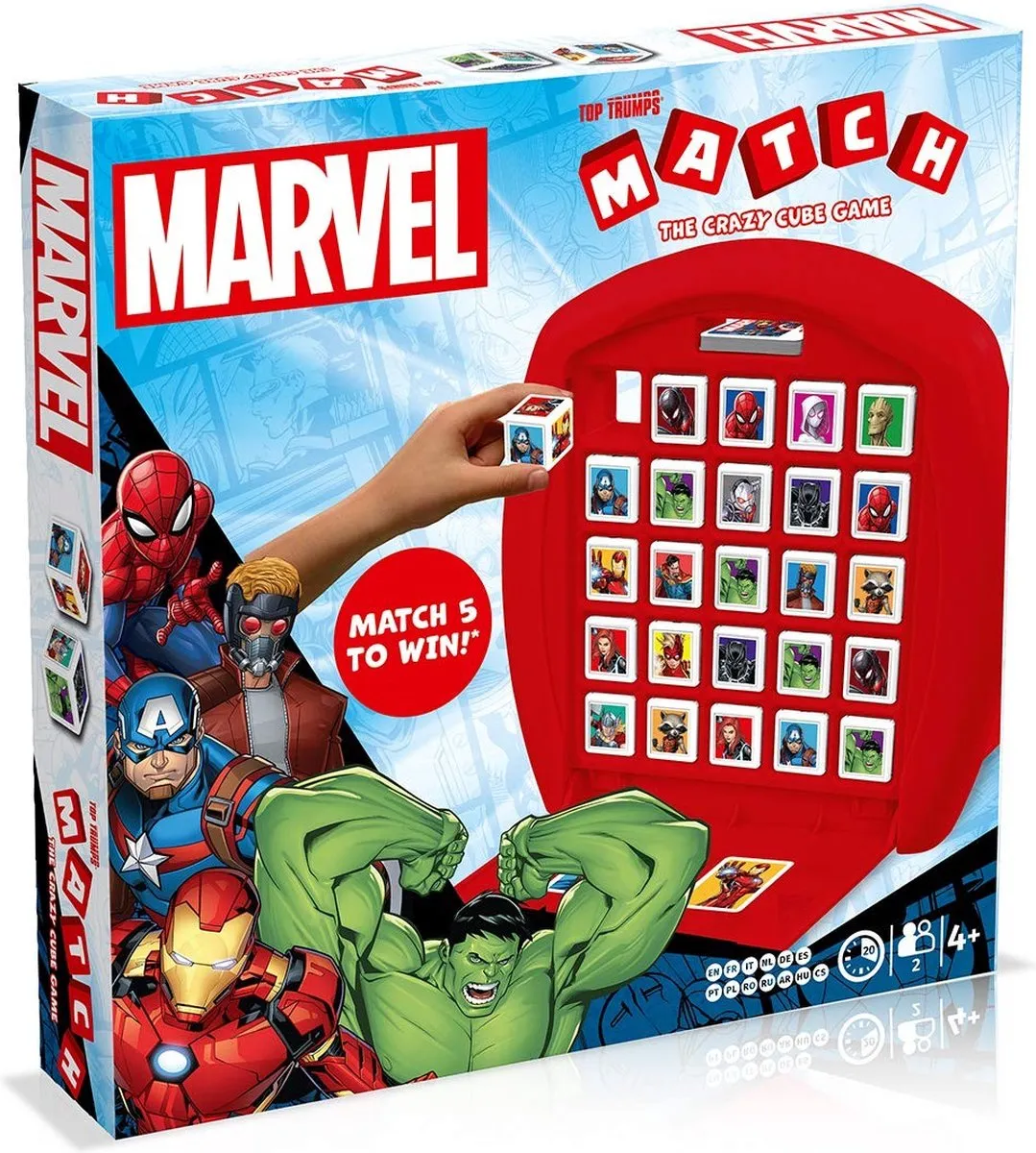 Winning Moves Marvel Match 5-op-rij Bordspel