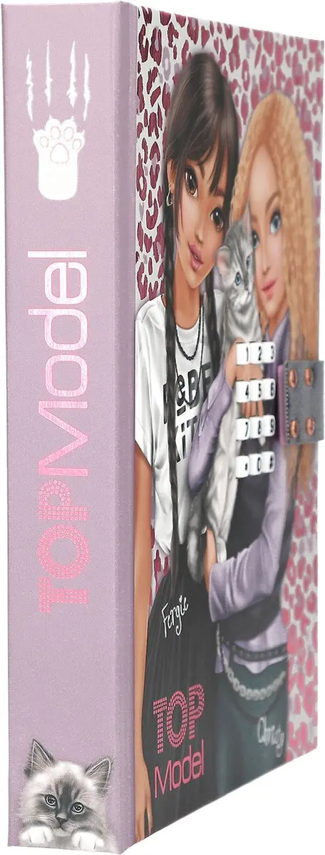 Depesche Rebel KITTY TOPModel Dagboek - 80 Pagina's - Multicolor