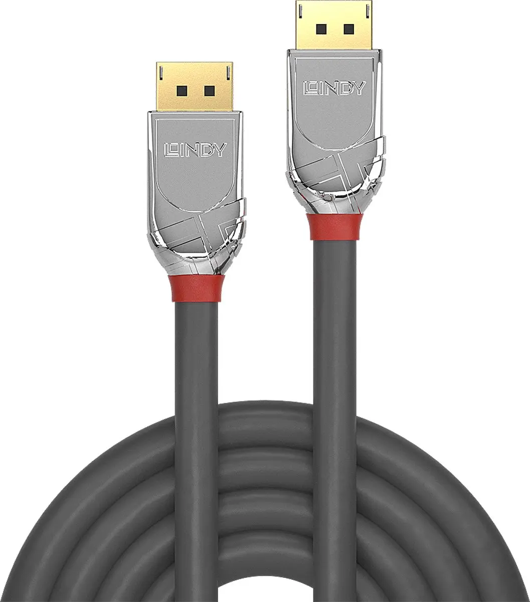 Lindy 36304 DisplayPort-kabel 5m - Grijs