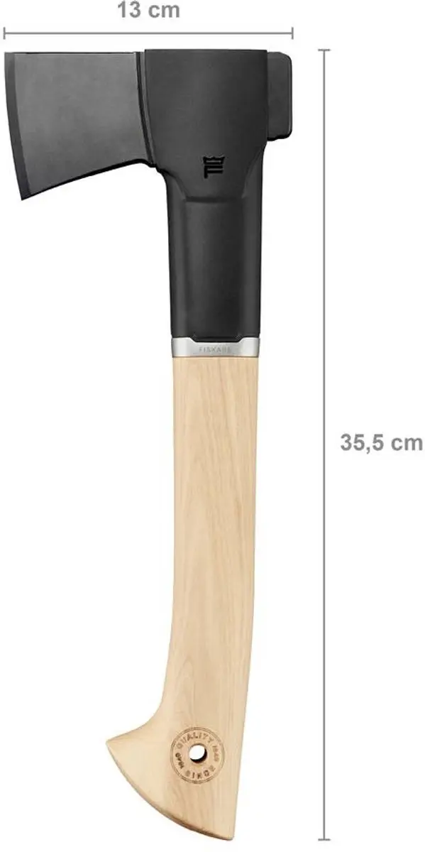Fiskars Norden Houten Bijl N7 386mm - Hickory - Zwart