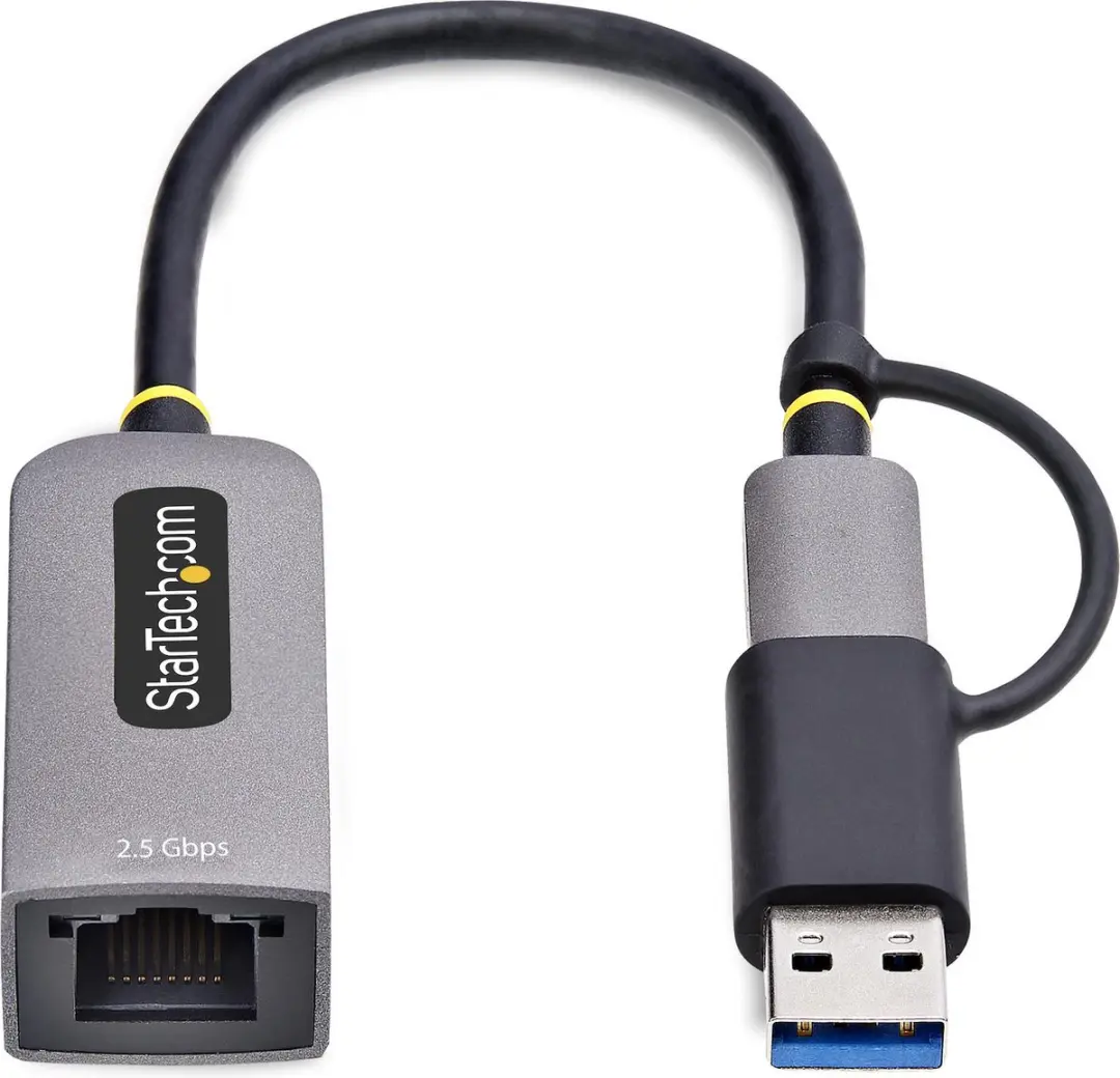 Startech U2GA-USB-C-ETHERNET USB-C naar Ethernet Adapter - 2.5GbE - Grijs - afbeelding 6 van 6