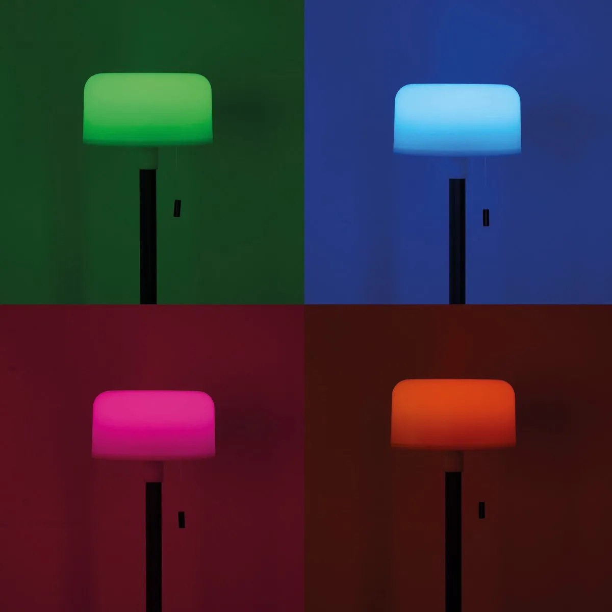 Eglo Montapalma Oplaadbare Tafellamp - 60 uur RGB - Zwart/Wit