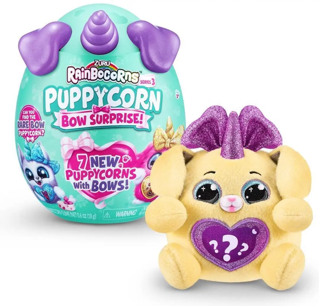 Zuru Rainbocorns Puppycorn Bow Surprise Knuffel - Meerkleurig