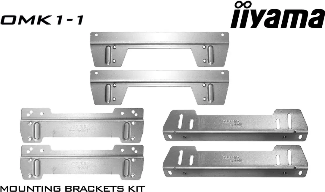 iiyama OMK1-1 Monitorbeugel - VESA 100x100/120x180mm - Roestvrijstaal