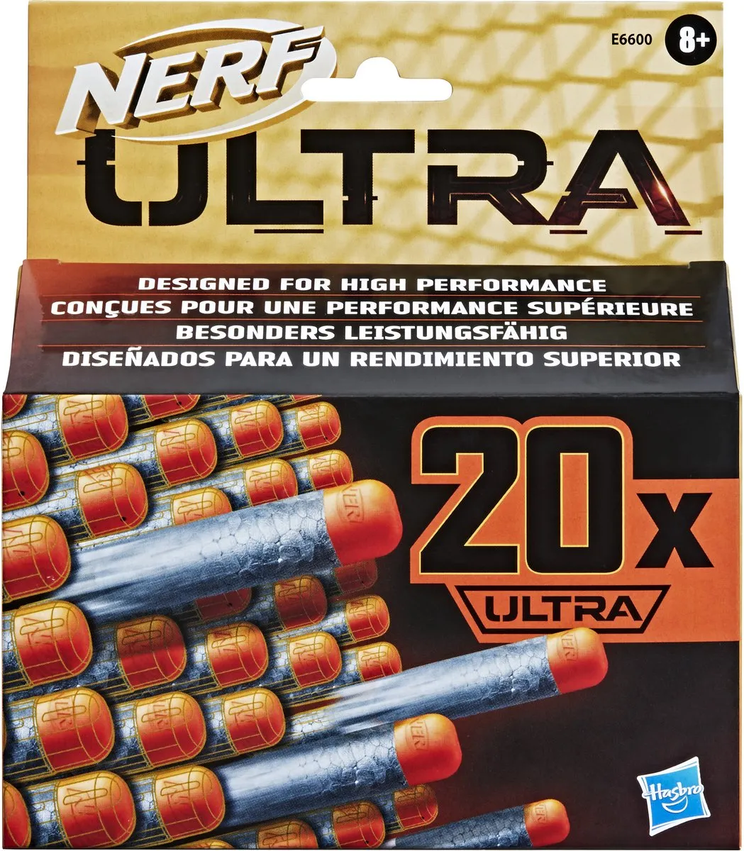 Nerf Ultra 20 Dart Refill E6600EU6 - Zwart/Oranje