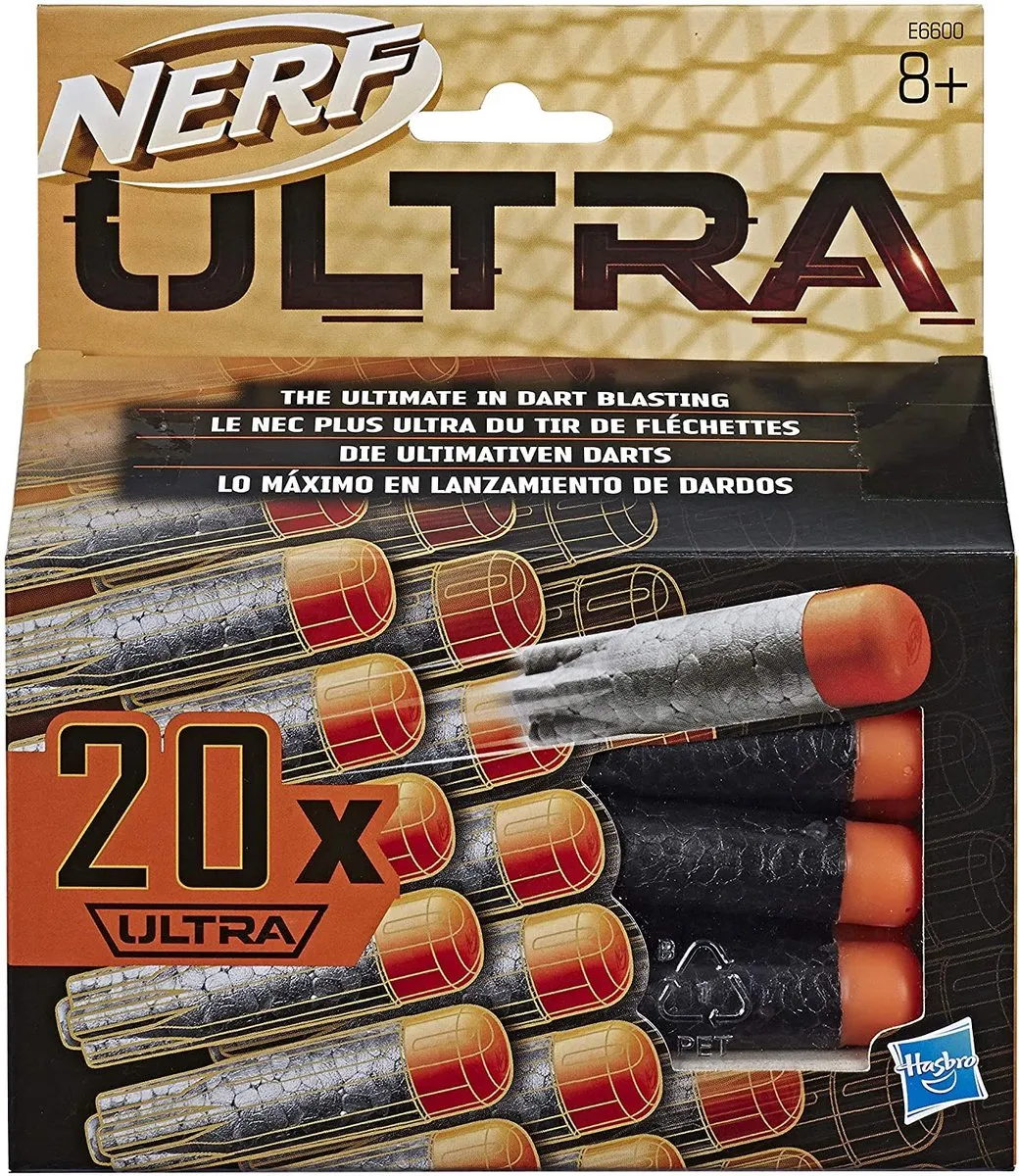 Nerf Ultra 20 Dart Refill E6600EU6 - Zwart/Oranje