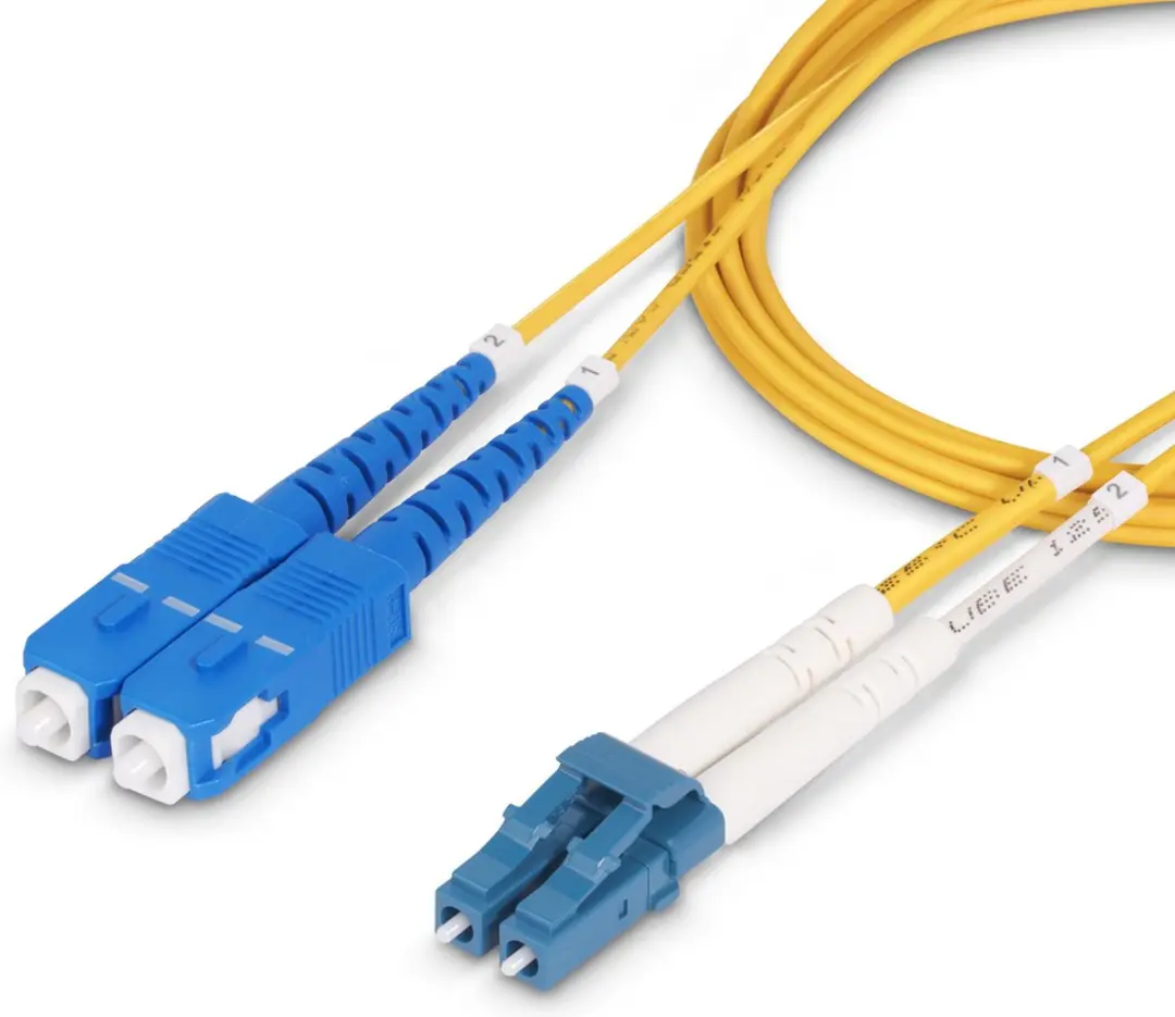 Startech SMLCSC-OS2-5M Glasvezelkabel LC-SC 5m - Single Mode 100G - Geel