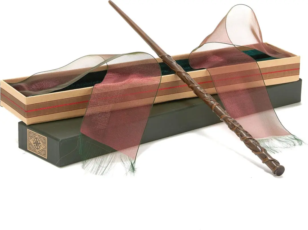 Harry Potter Hermelijn Toverstok Decoratie - Standard - Bruin