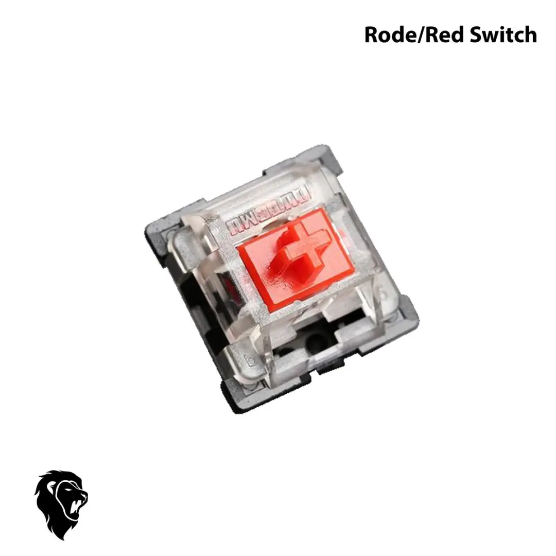 Royal Kludge RK61 Kerst Editie Mechanisch Gamingtoetsenbord - 61 Toetsen - RGB - Rode Schakelaars - Transparant