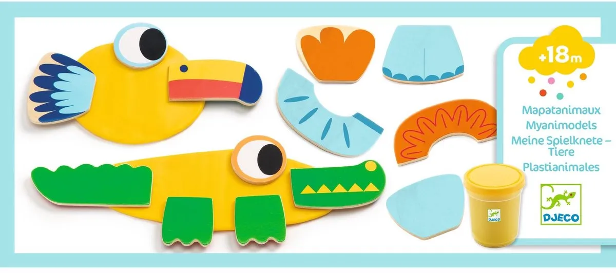 Djeco Myanimodels Boetseerklei Dieren - Multicolor
