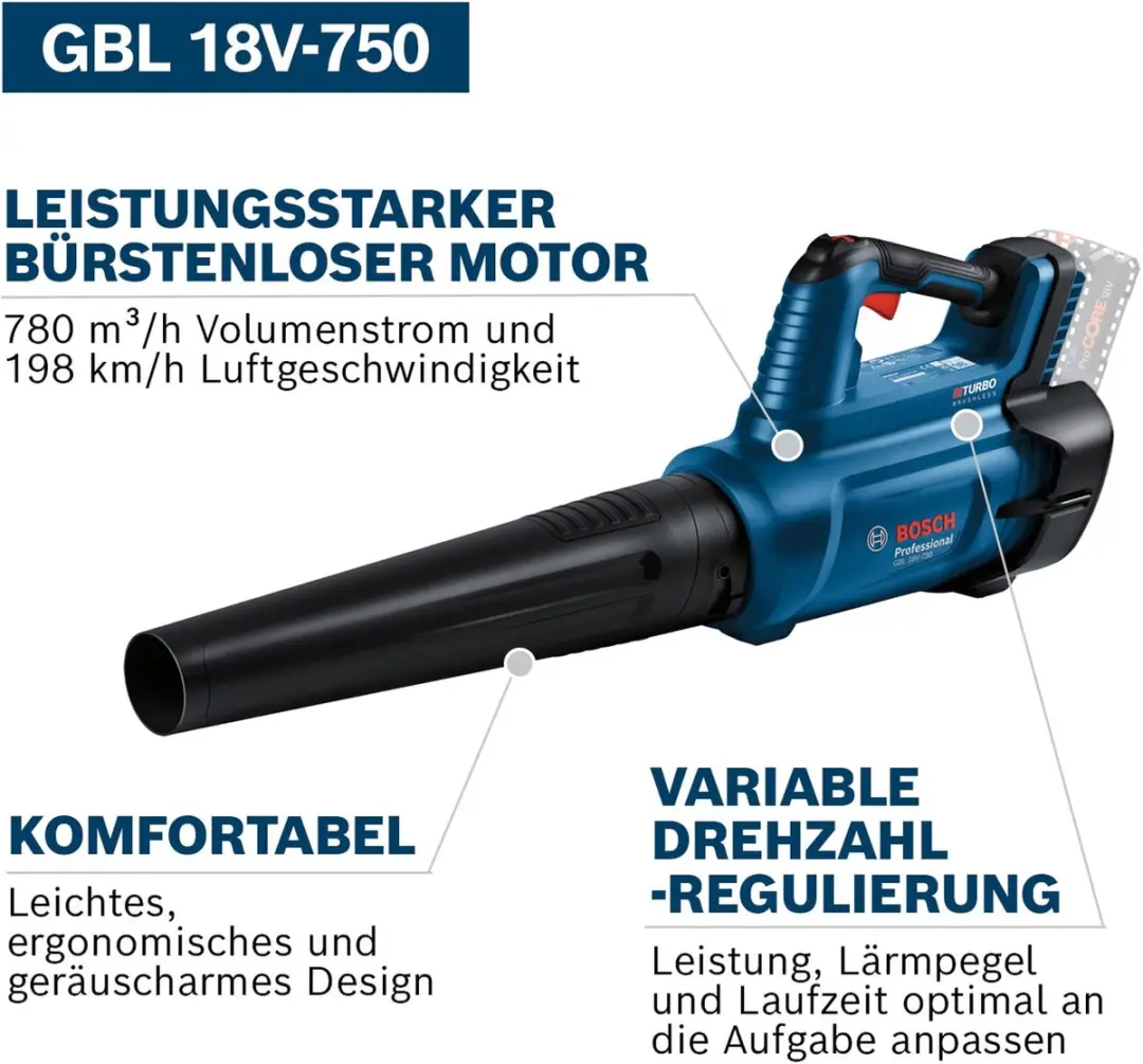 Bosch Professional GBL 18V-750 Bladblazer