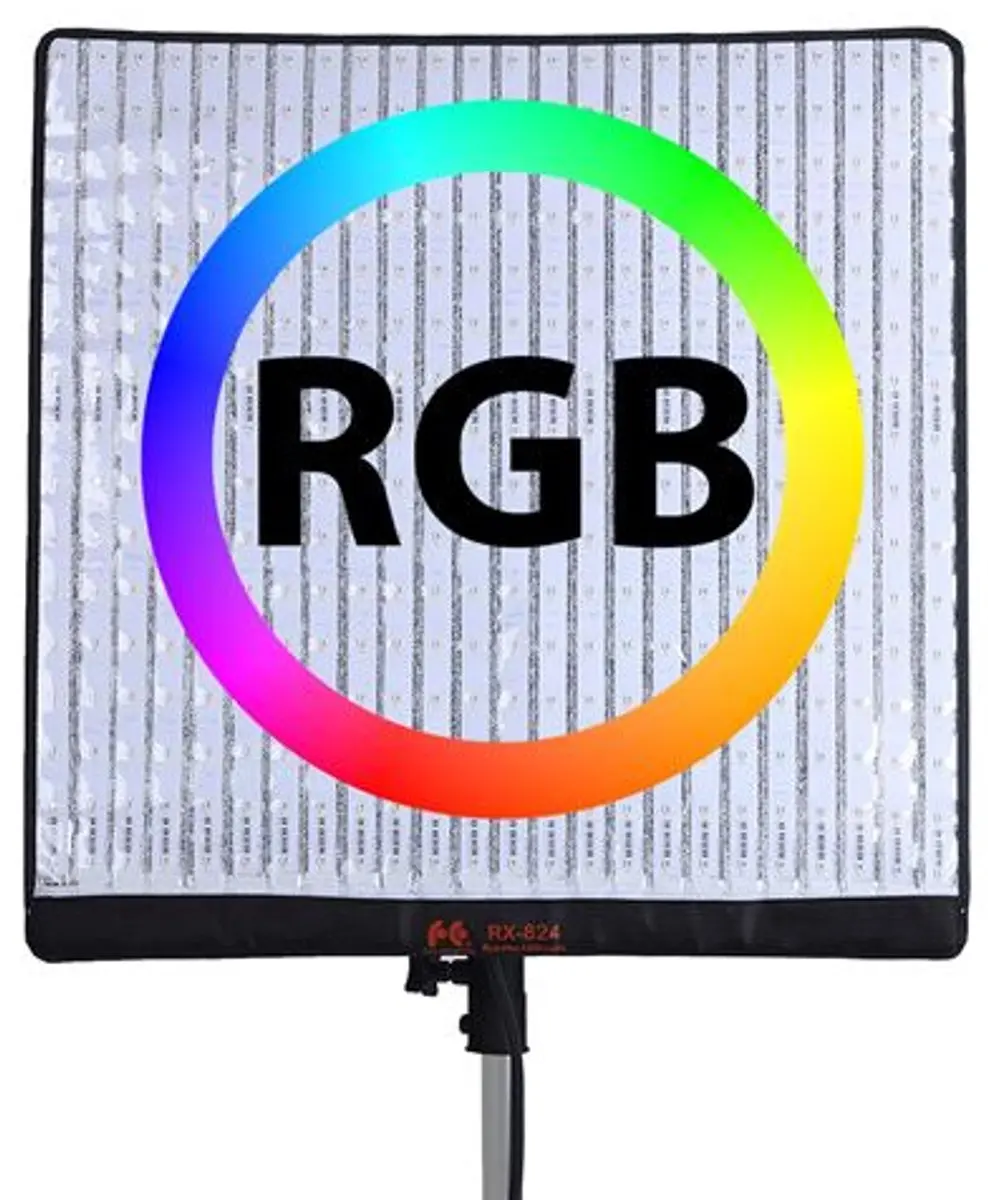 Falcon Eyes RX-824-K1 RGB LED-paneel 150W - 63x63cm Zwart